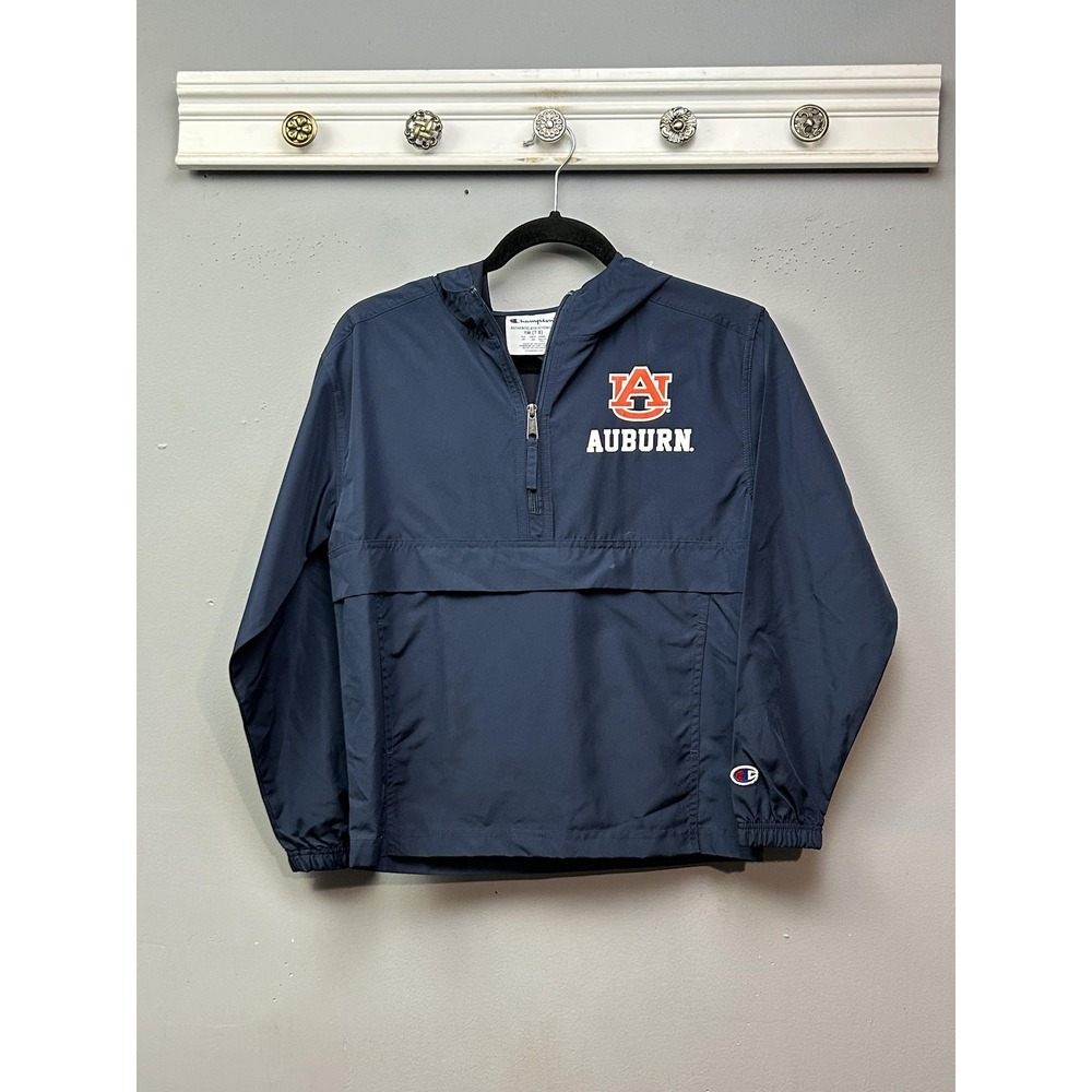 Auburn‎ Tigers Jacket Youth Medium Navy NCAA Football Champion Windbreaker